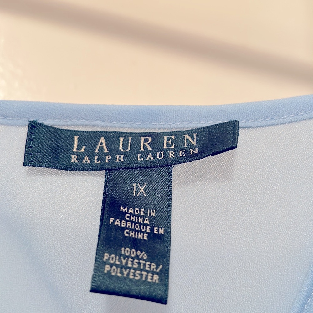 Lauren Ralph Lauren Light Blue Silk Camisole - Picture 2 of 8